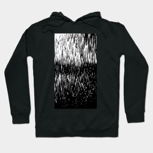 Night-Time Noir Glitch Contemporary Artwork Hoodie